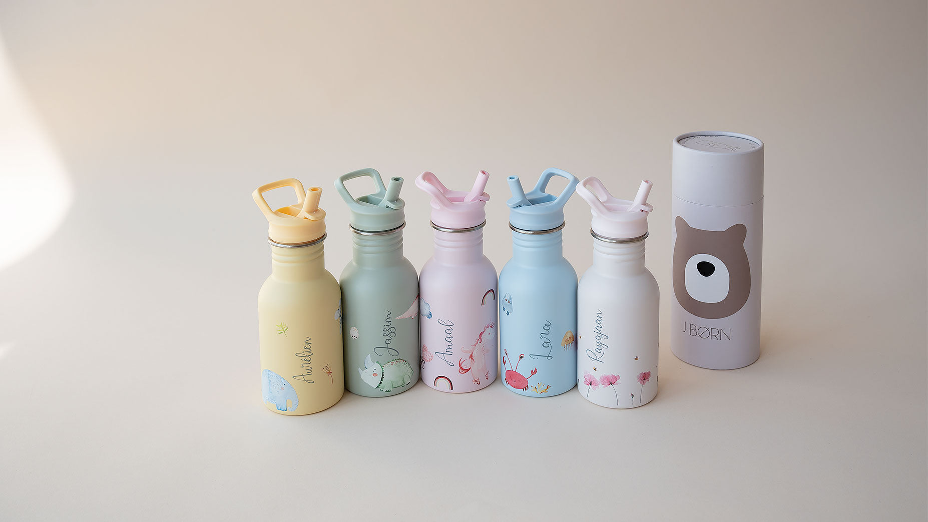 JustBørn Stainless Steel kids water bottle