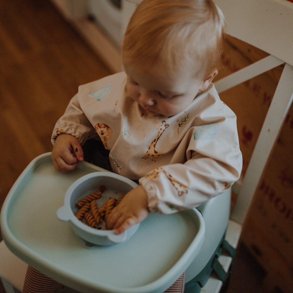 JBØRN Silicone Bowl, Spoon and Bib Set - Personalisable Baby Products Sold and Personalised by JustBørn