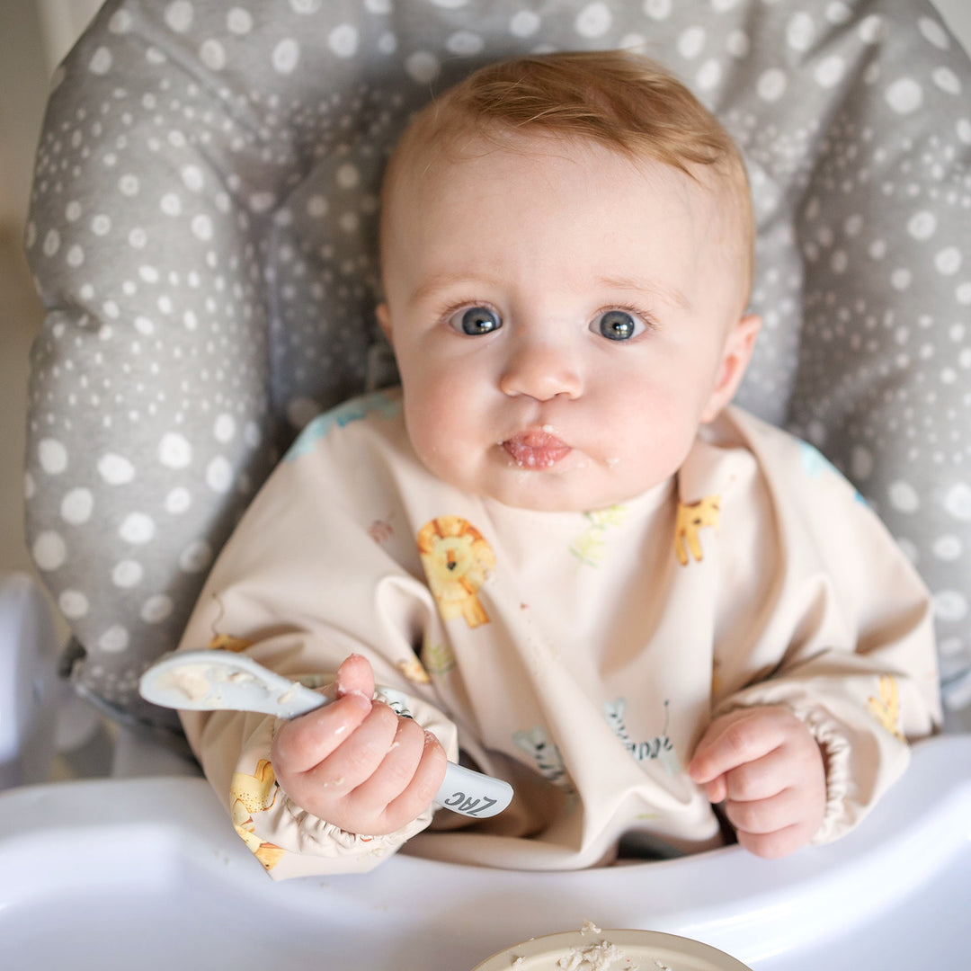 JBØRN Silicone Bowl, Spoon and Bib Set | Weaning Gift Set - Personalisable Baby Products Sold and Personalised by JustBørn