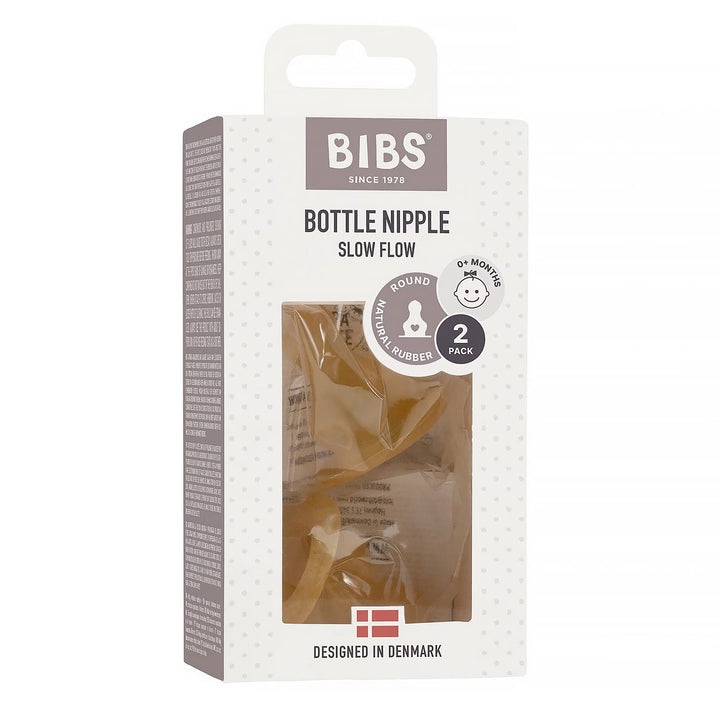 BIBS Bottle Nipple 2 Pack 2 Pack - Slow Flow - Personalisable Baby Products Sold and Personalised by JustBørn