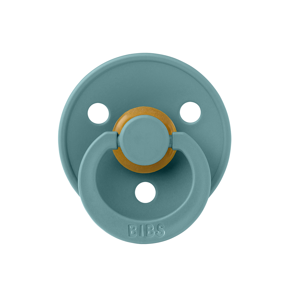 BIBS Colour Natural Rubber Latex Pacifiers (Size 1 & 2) Island Sea - Personalisable Baby Products Sold and Personalised by JustBørn