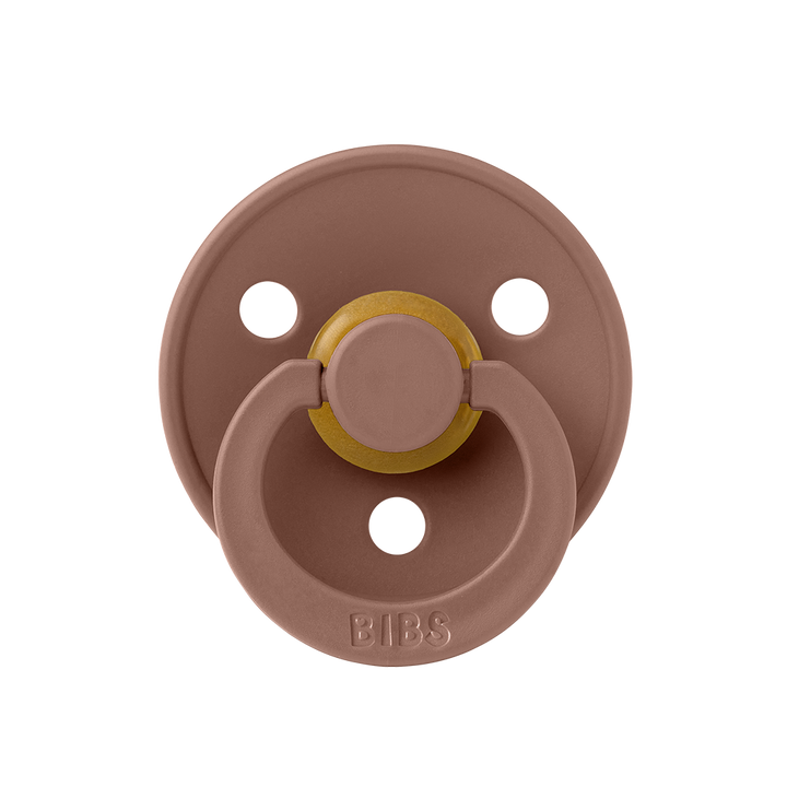 BIBS Colour Natural Rubber Latex Pacifiers (Size 1 & 2) Woodchuck - Personalisable Baby Products Sold and Personalised by JustBørn