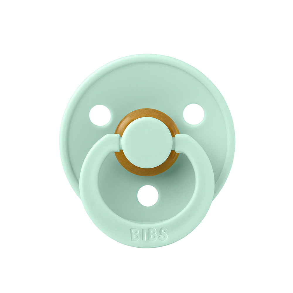 BIBS Colour Natural Rubber Latex Pacifiers (Size 1 & 2) Nordic Mint - Personalisable Baby Products Sold and Personalised by JustBørn