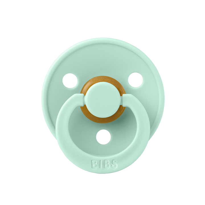 BIBS Colour Natural Rubber Latex Pacifiers (Size 1 & 2) Nordic Mint - Personalisable Baby Products Sold and Personalised by JustBørn