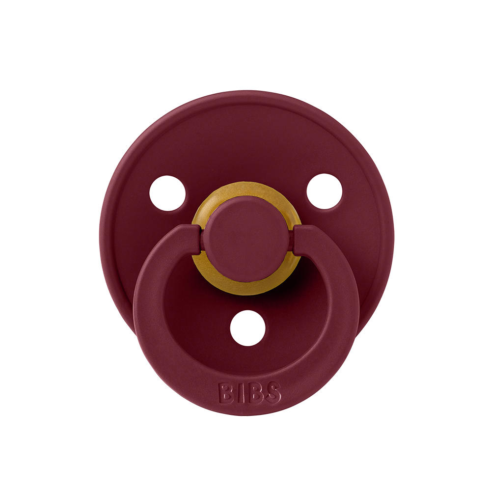 BIBS Colour Natural Rubber Latex Pacifiers (Size 1 & 2) Elderberry - Personalisable Baby Products Sold and Personalised by JustBørn