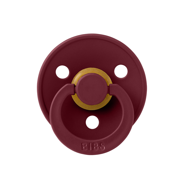 BIBS Colour Natural Rubber Latex Pacifiers (Size 1 & 2) Elderberry - Personalisable Baby Products Sold and Personalised by JustBørn