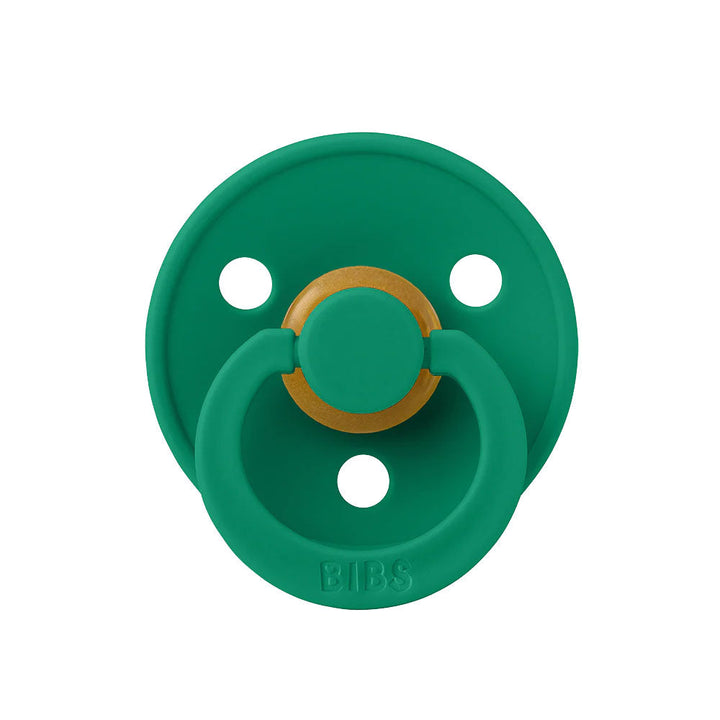 BIBS Colour Natural Rubber Latex Pacifiers (Size 1 & 2) Evergreen - Personalisable Baby Products Sold and Personalised by JustBørn