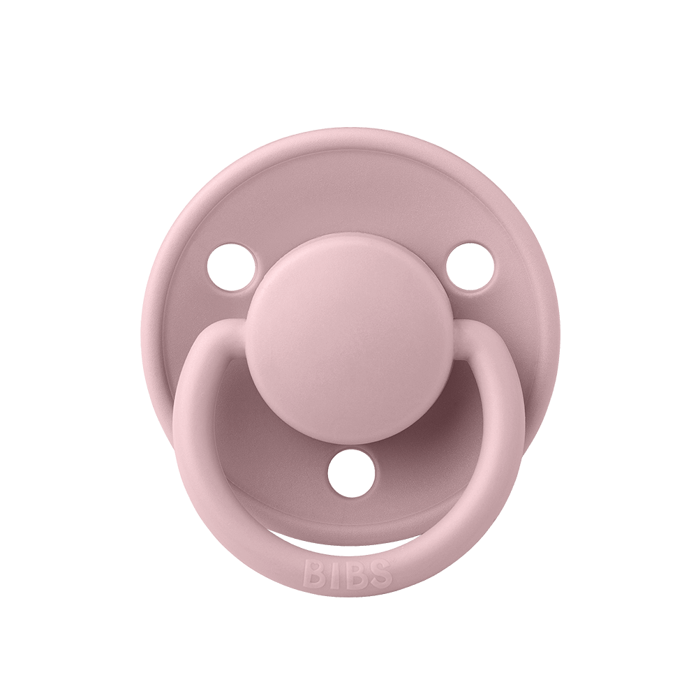 BIBS De Lux Natural Rubber Latex Pacifiers Pink Plum - Personalisable Baby Products Sold and Personalised by JustBørn