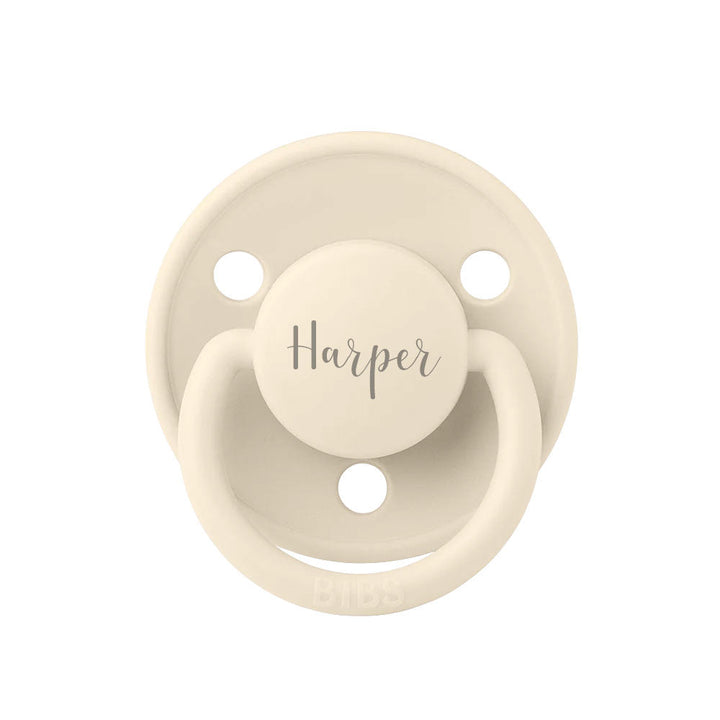 BIBS De Lux Natural Rubber Latex Pacifiers Ivory - Personalisable Baby Products Sold and Personalised by JustBørn