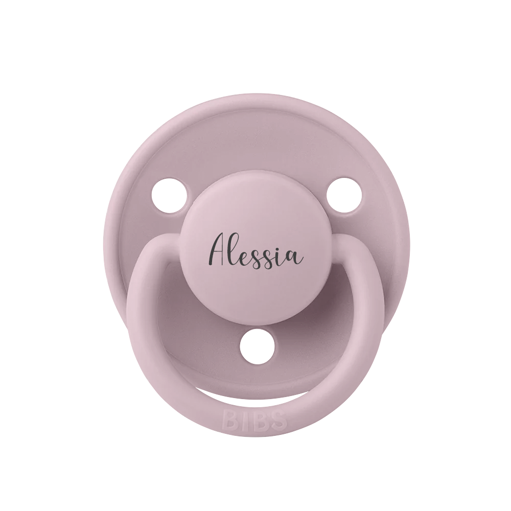 BIBS De Lux Natural Rubber Latex Pacifiers Dusky Lilac - Personalisable Baby Products Sold and Personalised by JustBørn