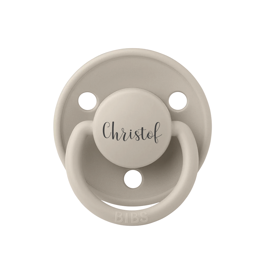 BIBS De Lux Natural Rubber Latex Pacifiers Sand - Personalisable Baby Products Sold and Personalised by JustBørn