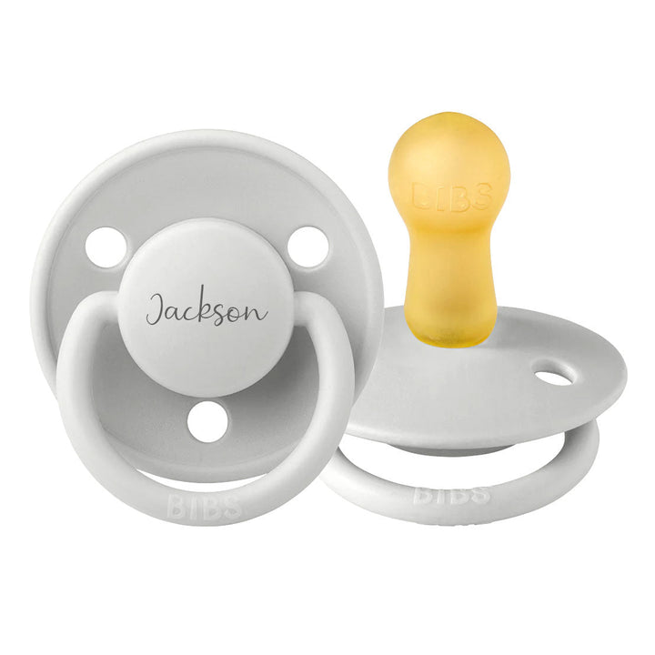 BIBS De Lux Natural Rubber Latex Pacifiers Haze - Personalisable Baby Products Sold and Personalised by JustBørn