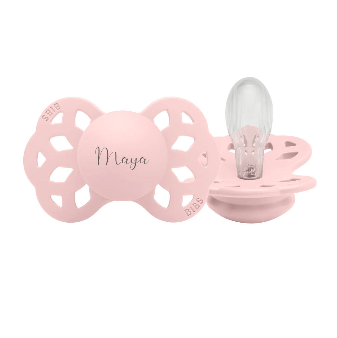 BIBS Infinity Symmetrical Silicone Pacifiers | Personalisable Blossom - Personalisable Baby Products Sold and Personalised by JustBørn