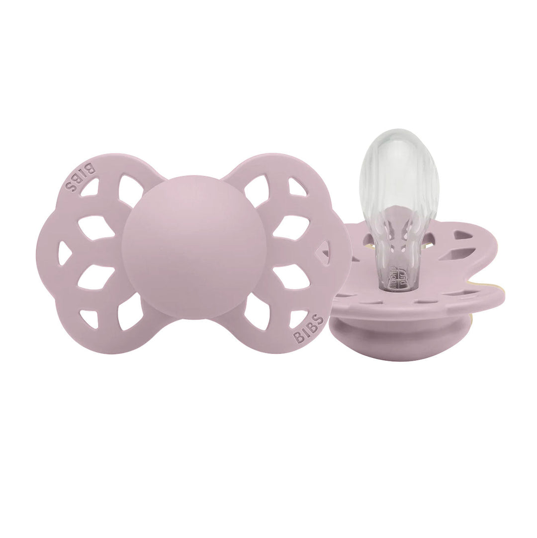 BIBS Infinity Symmetrical Silicone Pacifiers | Personalisable Dusky Lilac No - Personalisable Baby Products Sold and Personalised by JustBørn