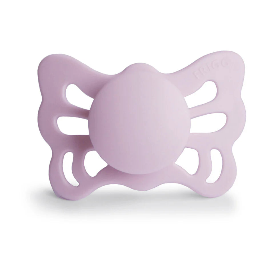 FRIGG Butterfly Anatomical Silicone Pacifiers | Personalised Soft Lilac - Personalisable Baby Products Sold and Personalised by JustBørn