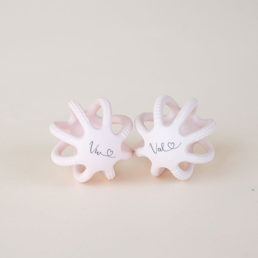 JBØRN Teething Ball Toy Blossom - Personalisable Baby Products Sold and Personalised by JustBørn