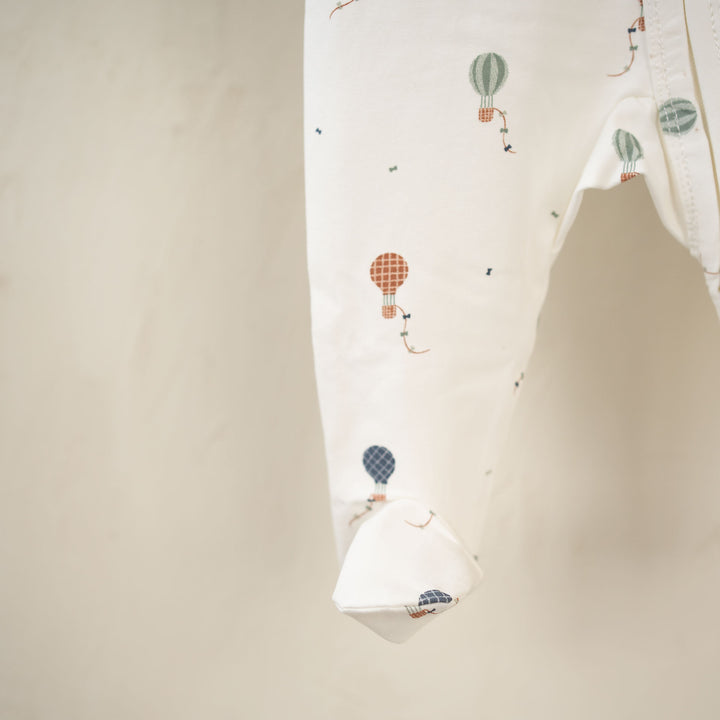 JBØRN Organic Cotton Baby Sleepsuit - Personalisable Baby Products Sold and Personalised by JustBørn