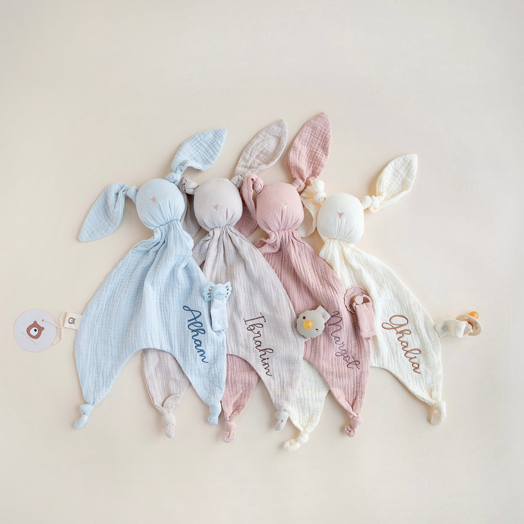 JBØRN Organic Cotton Bunny Comforter - Personalisable Baby Products Sold and Personalised by JustBørn