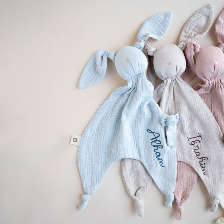 JBØRN Organic Cotton Bunny Comforter - Personalisable Baby Products Sold and Personalised by JustBørn