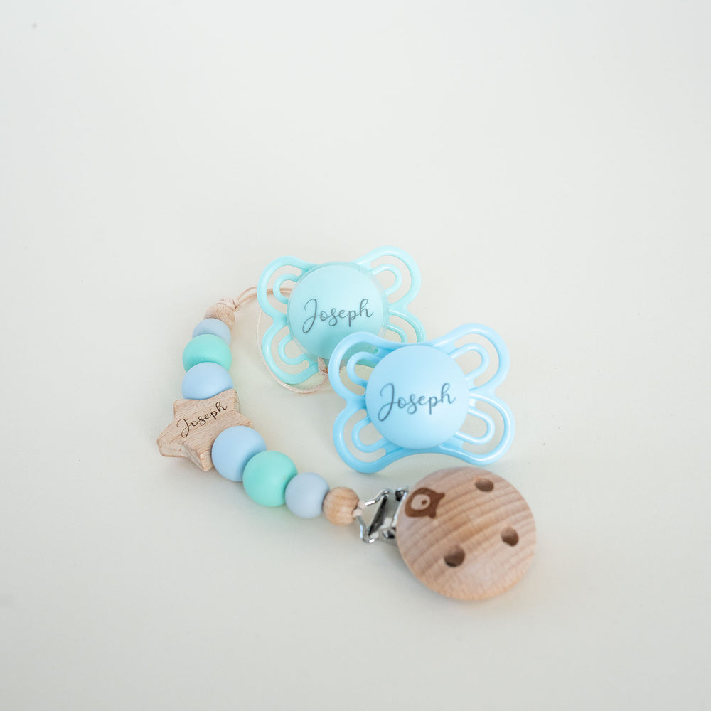 MAM Soother Perfect 0-6 Months & Matching Pacifier Clip - Personalisable Baby Products Sold and Personalised by JustBørn