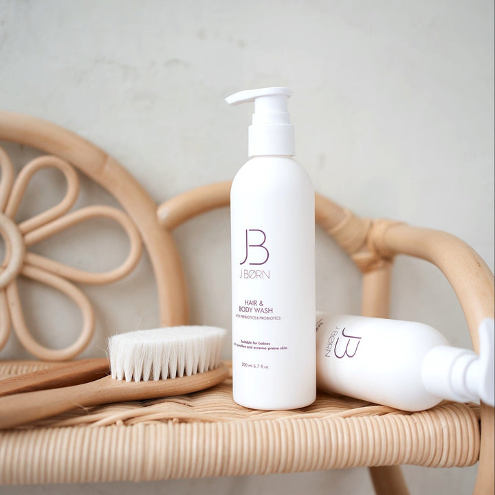 JBØRN Baby Shampoo & Body Wash for Sensitive Skin - Personalisable Baby Products Sold and Personalised by JustBørn