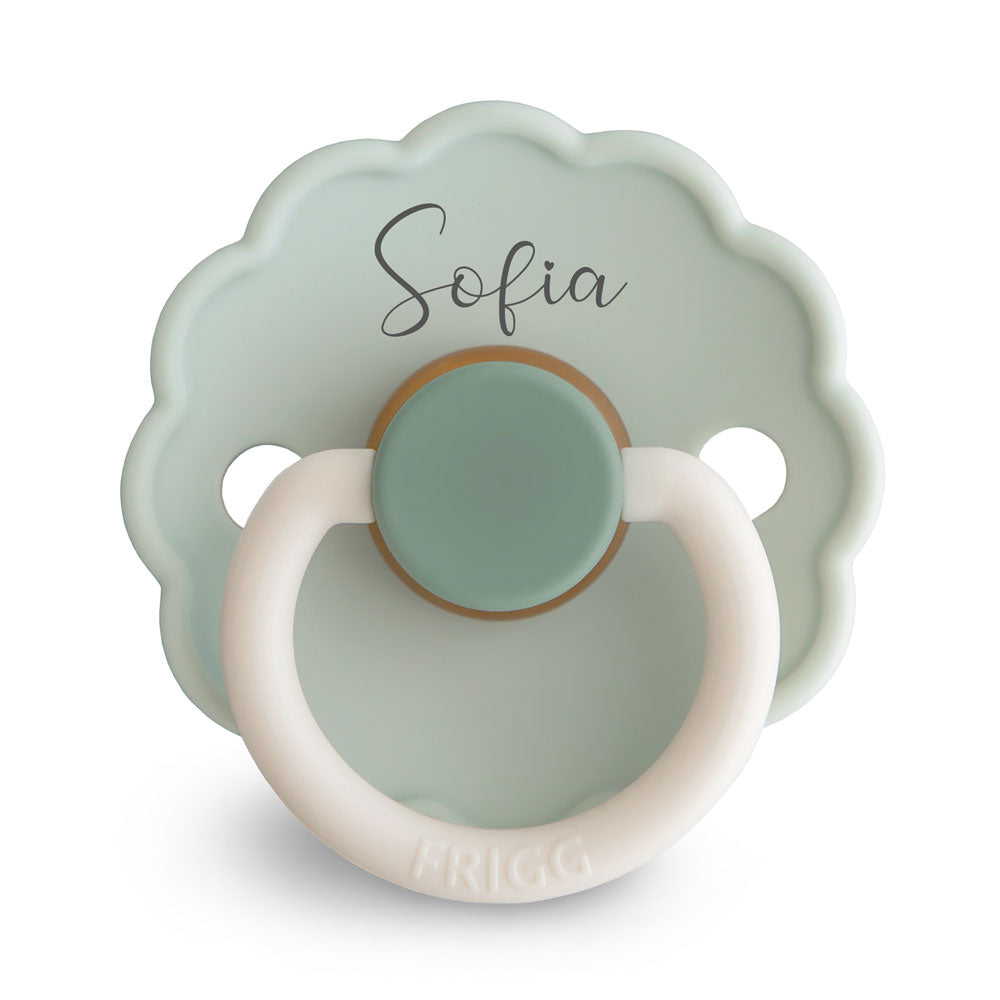 FRIGG Daisy Natural Rubber Latex Pacifier | Personalised Little Darling - Personalisable Baby Products Sold and Personalised by JustBørn