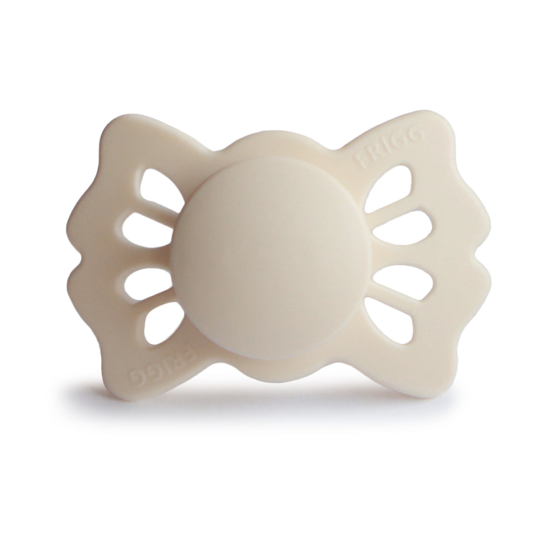 FRIGG Lucky Symmetrical Silicone Pacifiers | Personalised Cream Size 1 (0-6 Months) No - Personalisable Baby Products Sold and Personalised by JustBørn