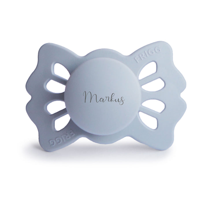 FRIGG Lucky Symmetrical Silicone Pacifiers | Personalised Powder Blue - Personalisable Baby Products Sold and Personalised by JustBørn