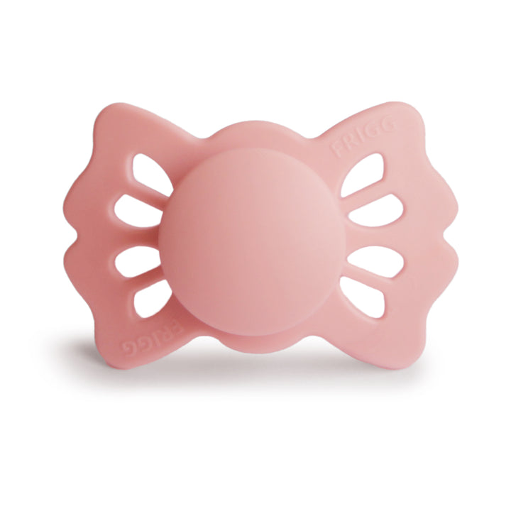 FRIGG Lucky Symmetrical Silicone Pacifiers | Personalised Pretty in Peach No - Personalisable Baby Products Sold and Personalised by JustBørn