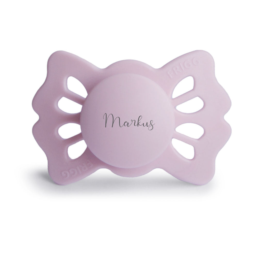 FRIGG Lucky Symmetrical Silicone Pacifiers | Personalised Soft Lilac - Personalisable Baby Products Sold and Personalised by JustBørn