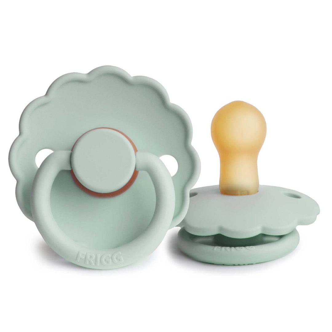 FRIGG Daisy Natural Rubber Latex Pacifier Seafoam No - Personalisable Baby Products Sold and Personalised by JustBørn