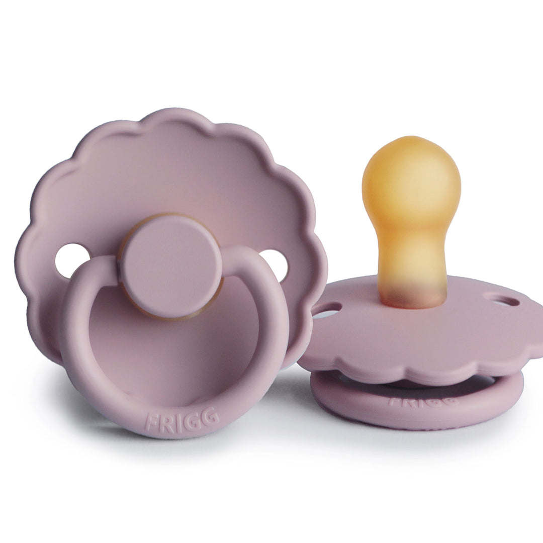 FRIGG Daisy Natural Rubber Latex Pacifier Soft Lilac - Personalisable Baby Products Sold and Personalised by JustBørn