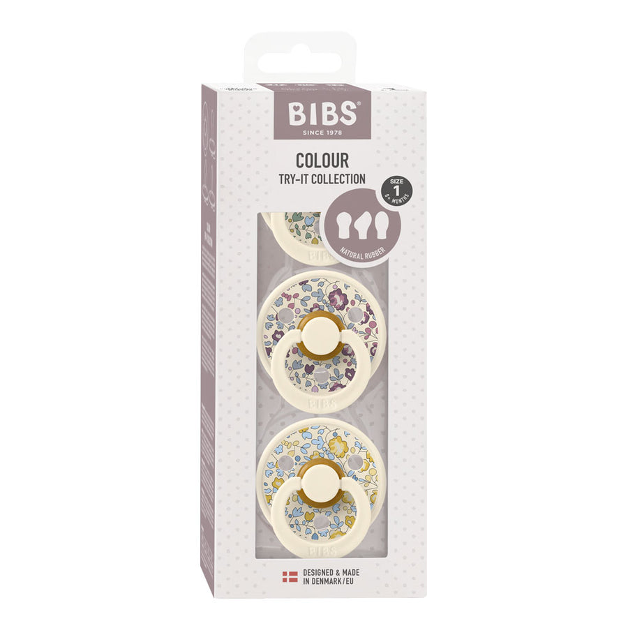 BIBS x LIBERTY New Baby Try-It Collection 3 Pack - Personalisable Baby Products Sold and Personalised by JustBørn