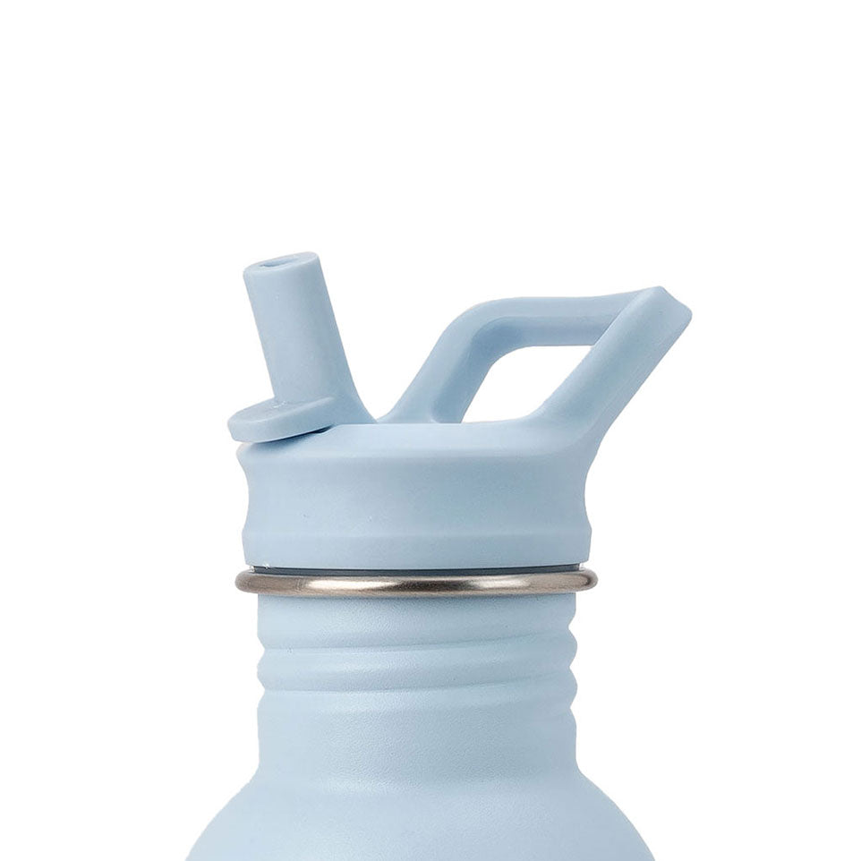 JBØRN Water Bottle Lid Replacement with straw Powder Blue - Personalisable Baby Products Sold and Personalised by JustBørn