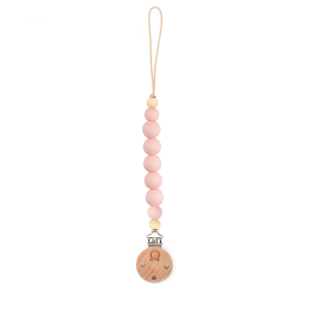 JBØRN Pacifier Clip Baby Pink - Personalisable Baby Products Sold and Personalised by JustBørn