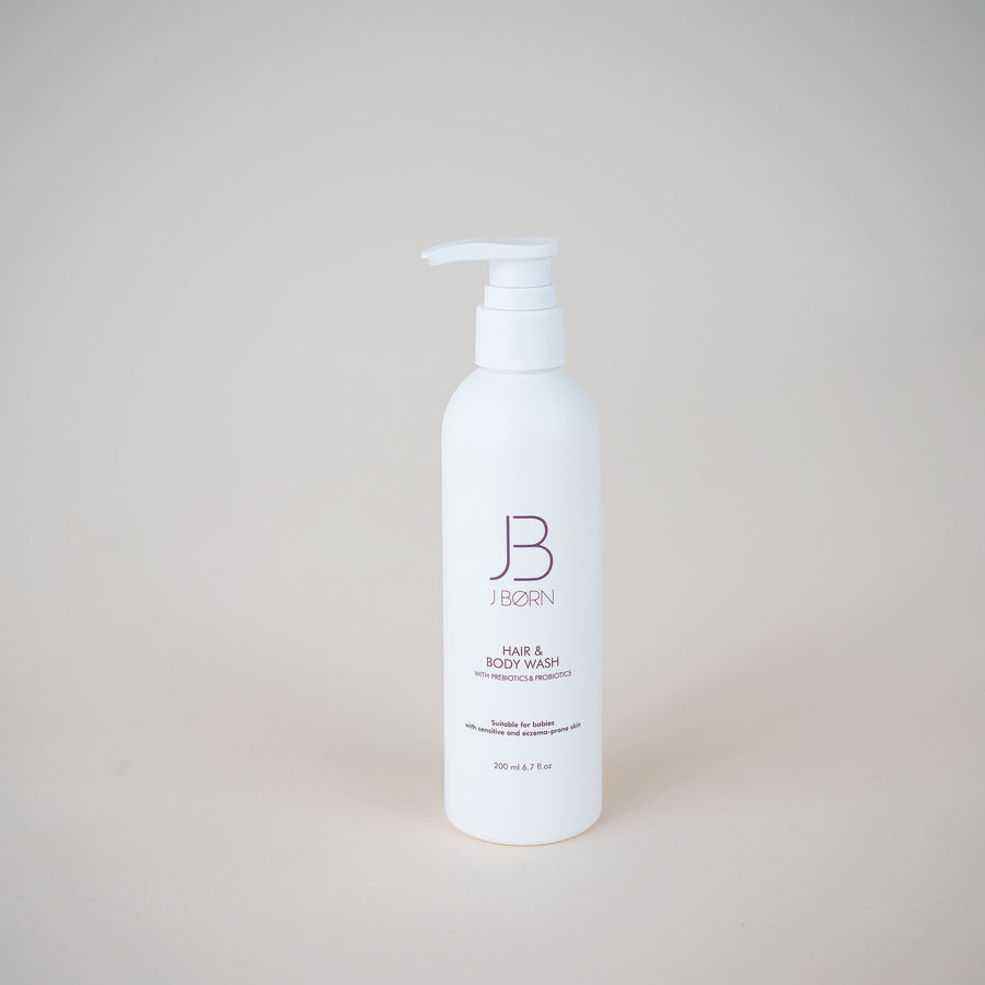 JBØRN Baby Shampoo & Body Wash for Sensitive Skin - Personalisable Baby Products Sold and Personalised by JustBørn