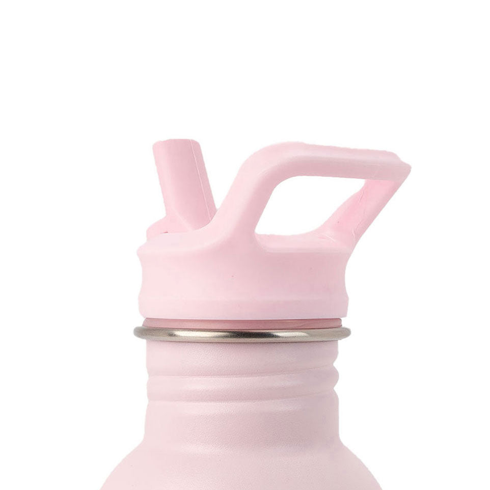 JBØRN Water Bottle Lid Replacement with straw Baby Pink - Personalisable Baby Products Sold and Personalised by JustBørn