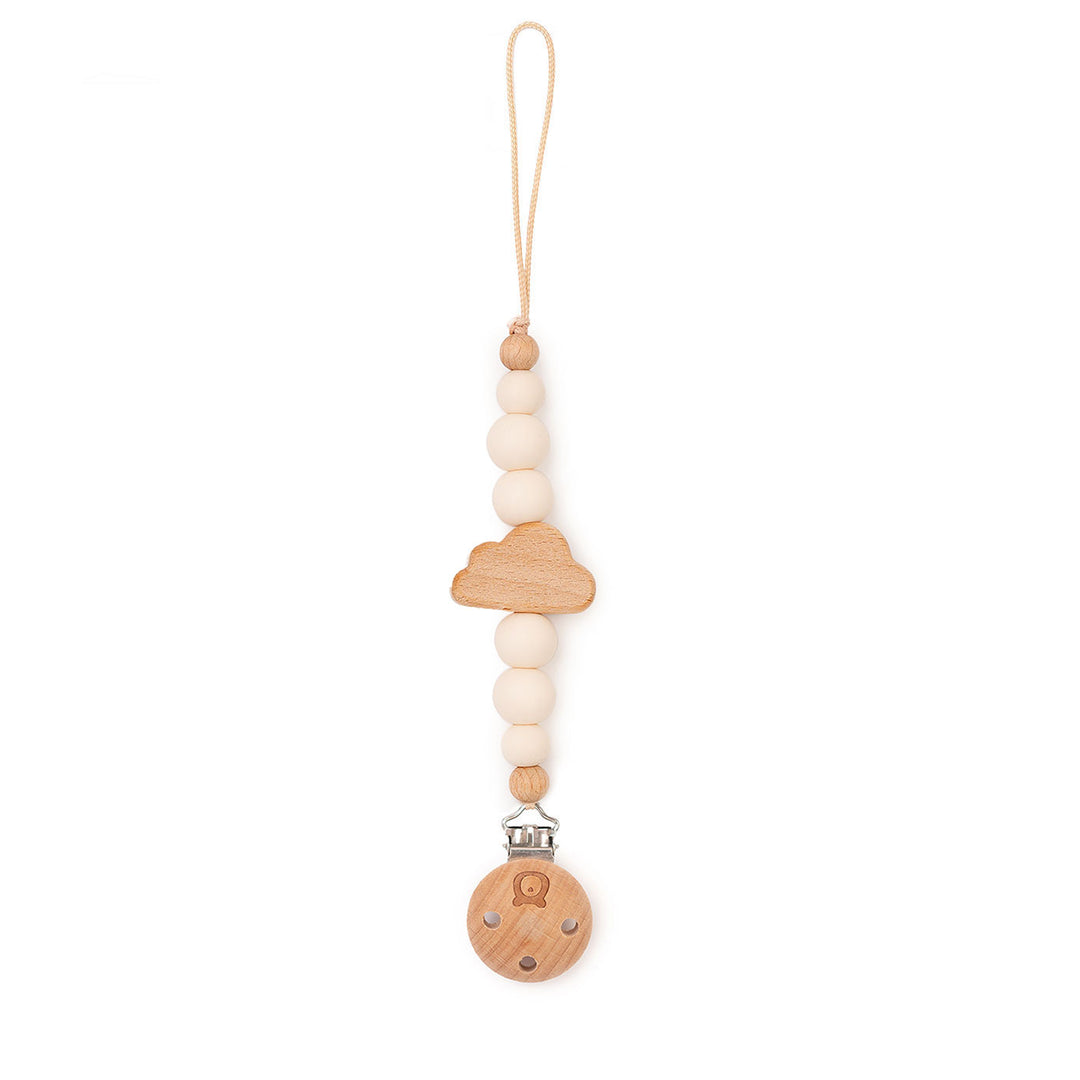 JBØRN CLOUD Pacifier Clip | Personalisable Ivory No - Personalisable Baby Products Sold and Personalised by JustBørn