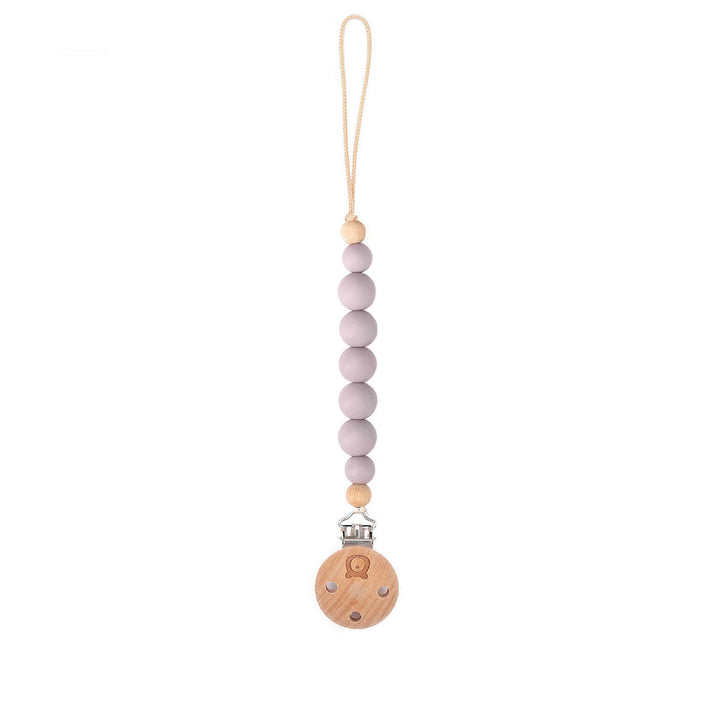 JBØRN Pacifier Clip Dusky Lilac - Personalisable Baby Products Sold and Personalised by JustBørn