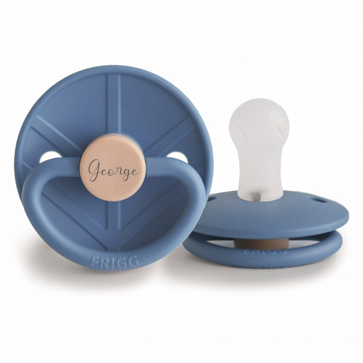 FRIGG Little Viking Silicone Pacifiers Ocean View Yes - Personalisable Baby Products Sold and Personalised by JustBørn