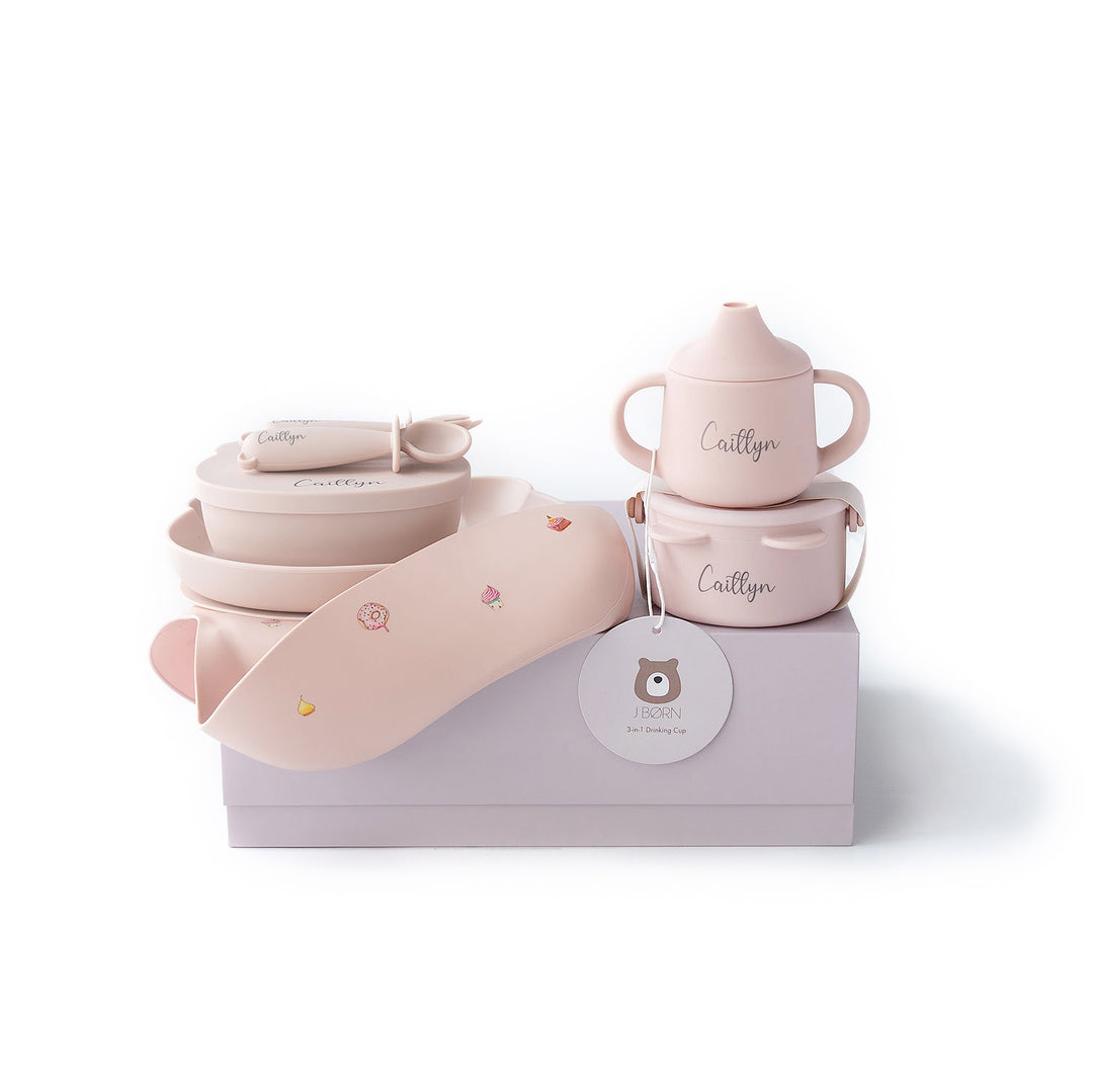 JBØRN Baby Weaning Essentials Gift Box - Personalisable Baby Products Sold and Personalised by JustBørn