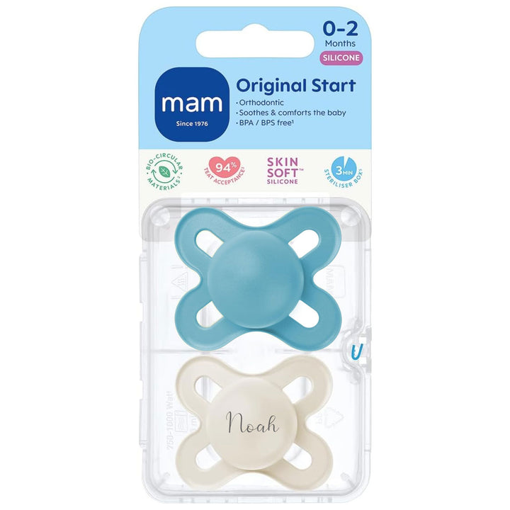 MAM Original Start Soother 0-2 Months Vanilla & Sage - Personalisable Baby Products Sold and Personalised by JustBørn