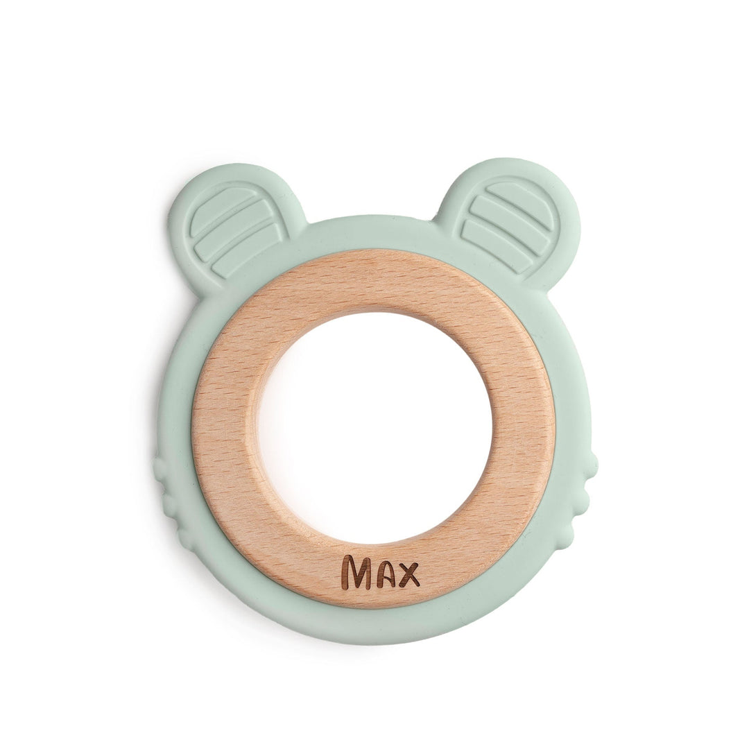 JBØRN Lion Teether Seafoam - Personalisable Baby Products Sold and Personalised by JustBørn