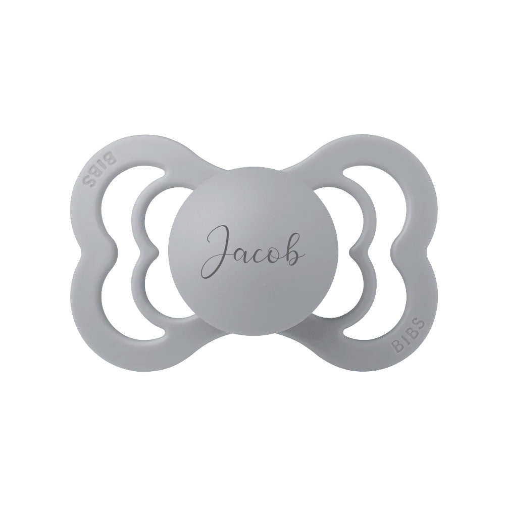 BIBS SUPREME Symmetrical Silicone Pacifiers Cloud - Personalisable Baby Products Sold and Personalised by JustBørn