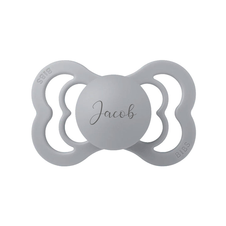 BIBS SUPREME Symmetrical Silicone Pacifiers Cloud - Personalisable Baby Products Sold and Personalised by JustBørn