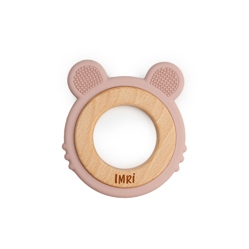 JBØRN Lion Teether Blush - Personalisable Baby Products Sold and Personalised by JustBørn